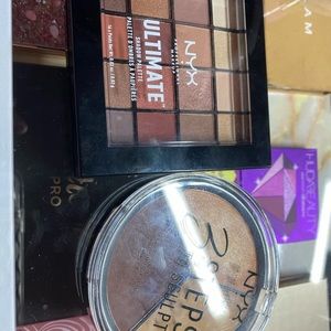 Nyx pallet and 3 steps to sculpt and eye brow